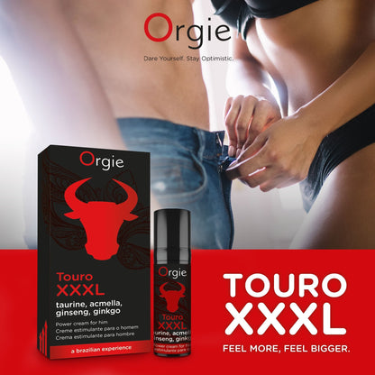 Orgie Touro XXXL Erectie Creme 15 ml - Erovibes.nl