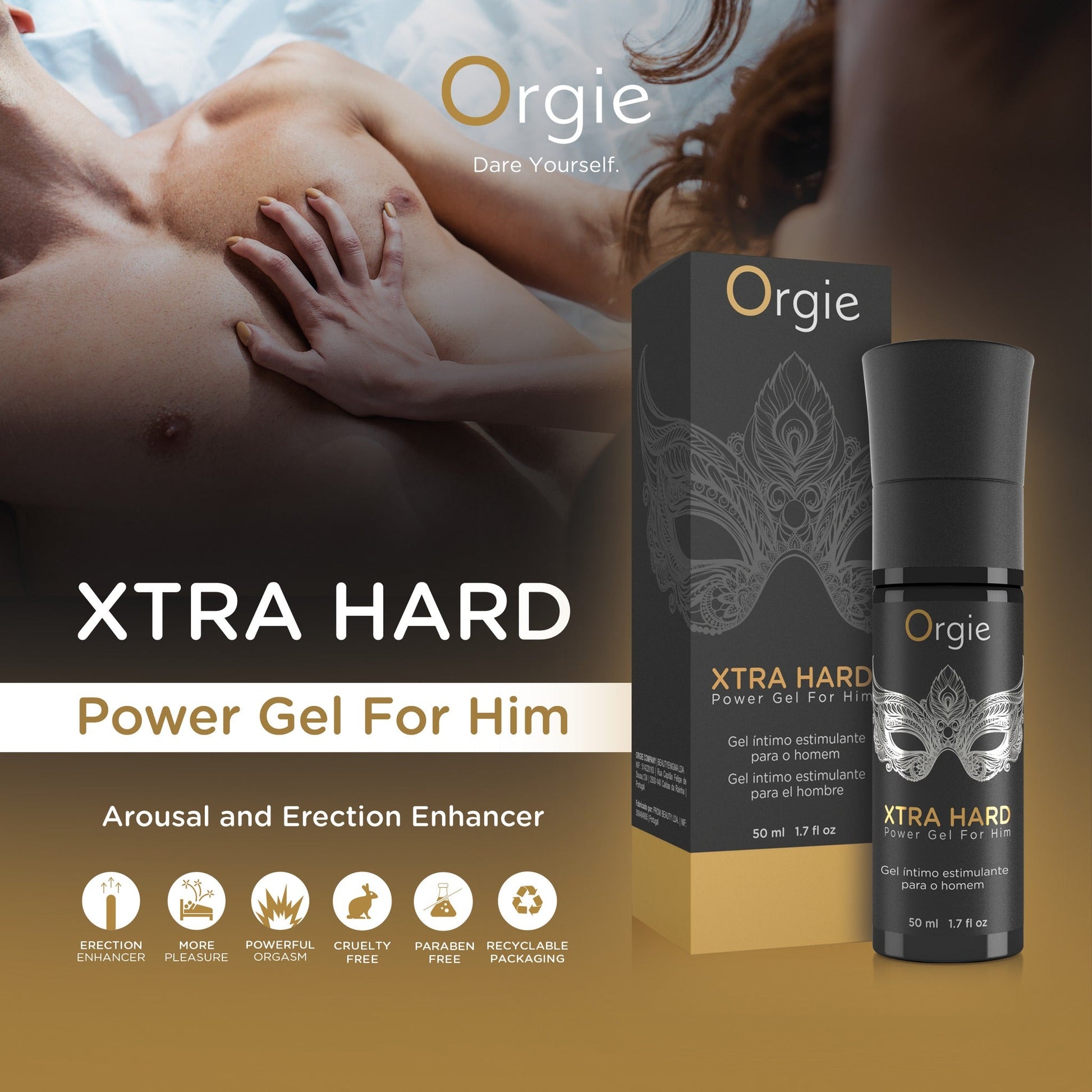 Orgie Xtra Hard Power Gel Voor Hem 30 ml - Erovibes.nl